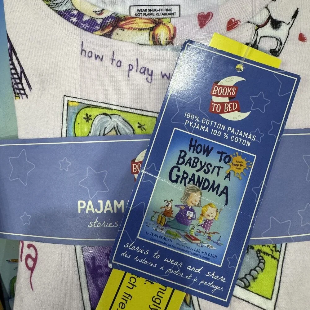 Books To Bed - Kids How to Babysit A Grandma Pajama Book Set-Size 8